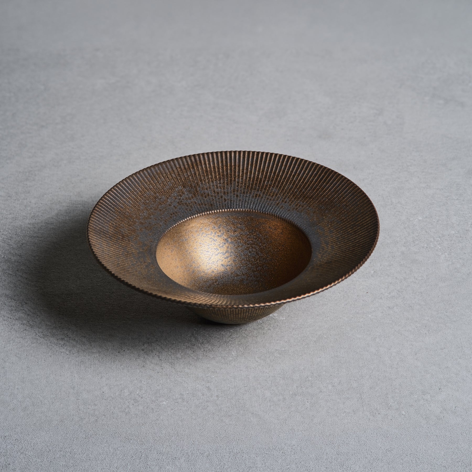 Shinogi Soup Bowl 7.9" - Golden Manganese