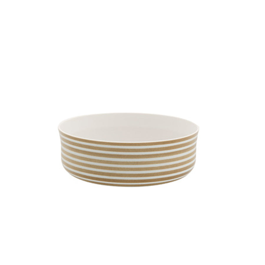 S&B Bowl 120 Light Brown/Plain White