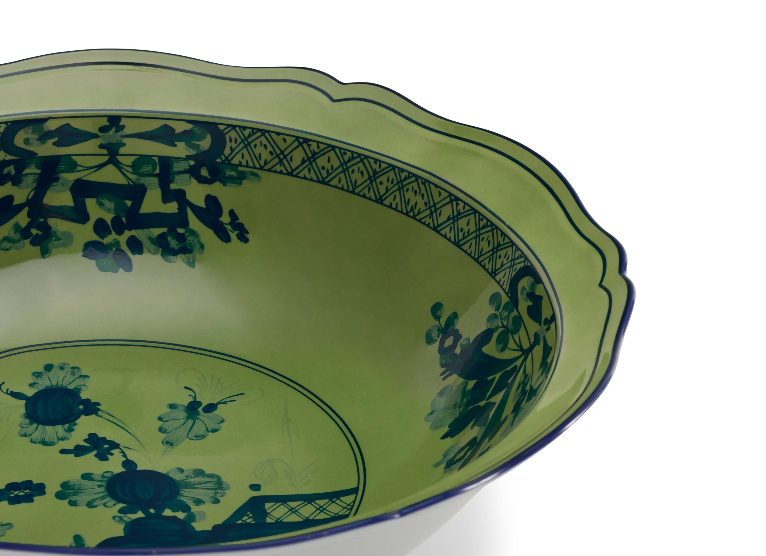 Oriente Italiano Malachite Serving Bowl