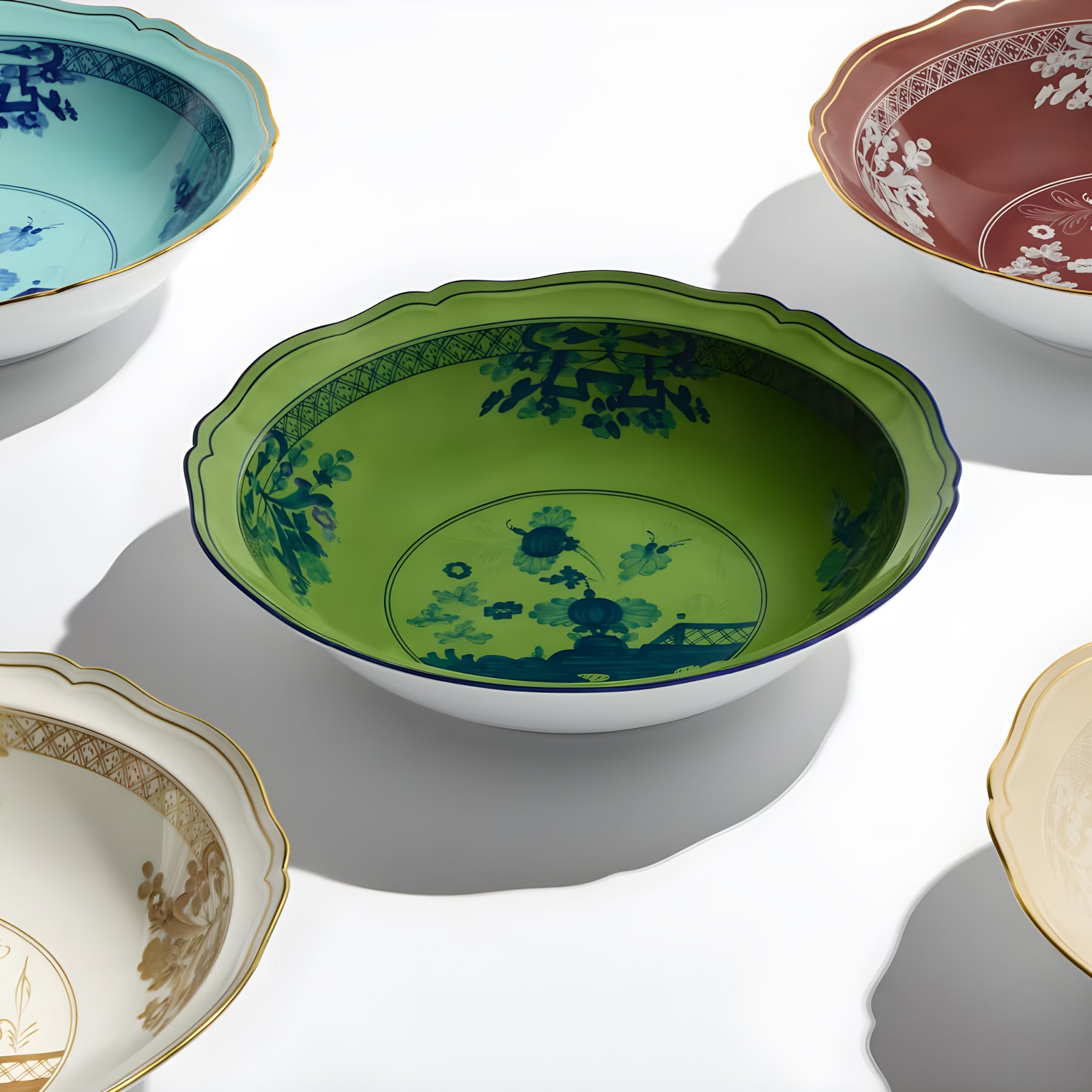 Oriente Italiano Malachite Serving Bowl