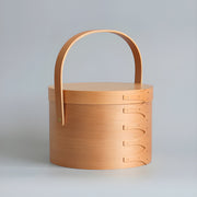 Shaker Round Handle Box Light Brown - M