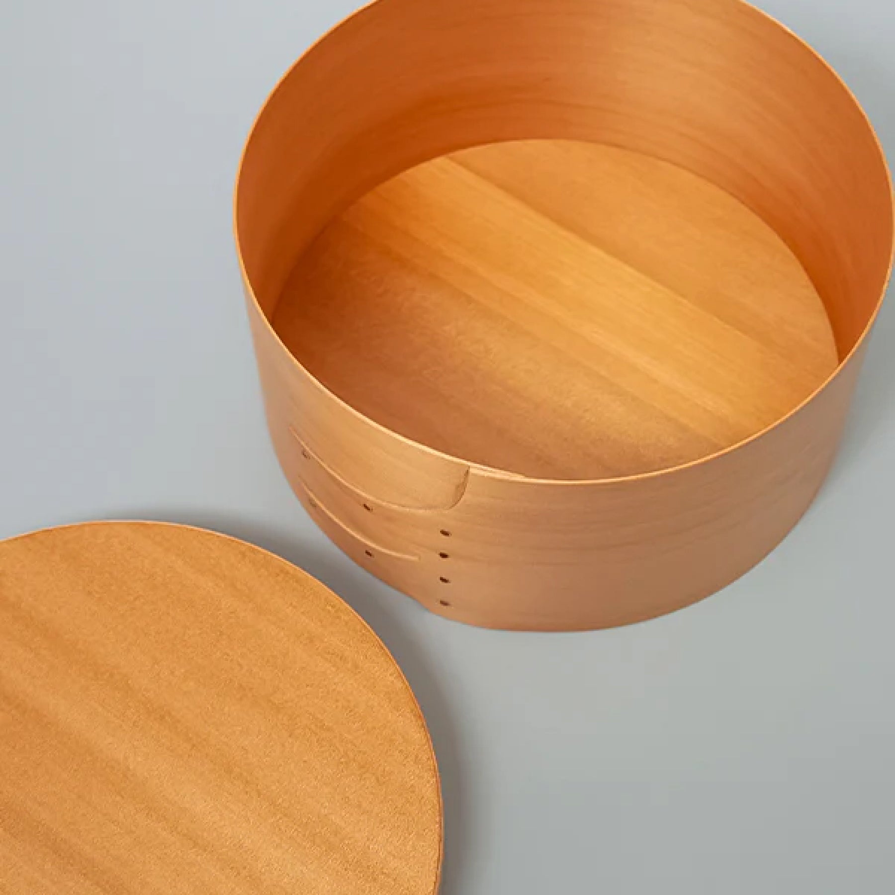 Shaker Round Box Light Brown - S