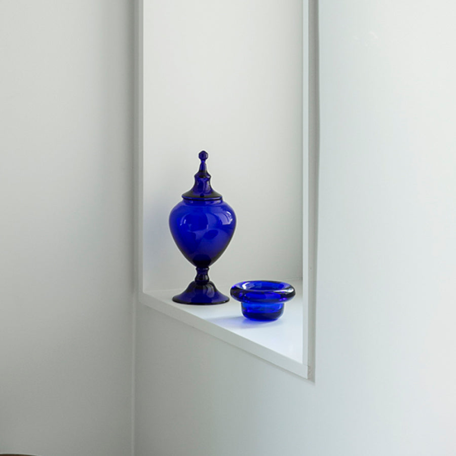 Sirkel Tealight Holder Cobalt Blue