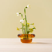 Sirkel Tealight Holder Amber Yellow