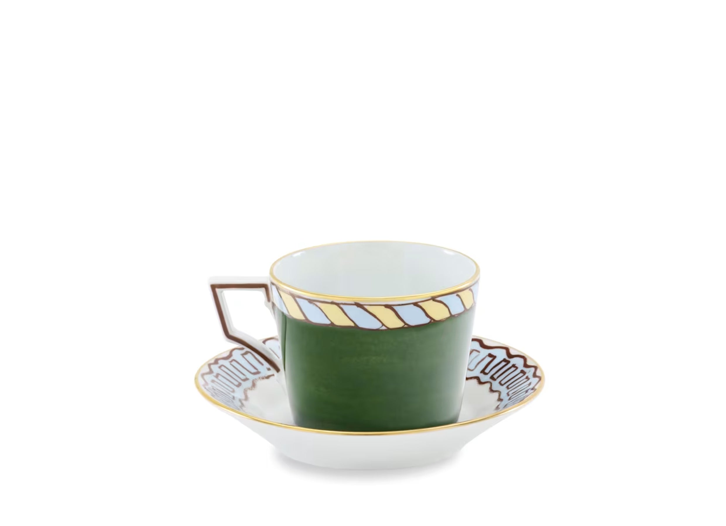 Il Viaggio di Nettuno Tea Set for Two Pine Green