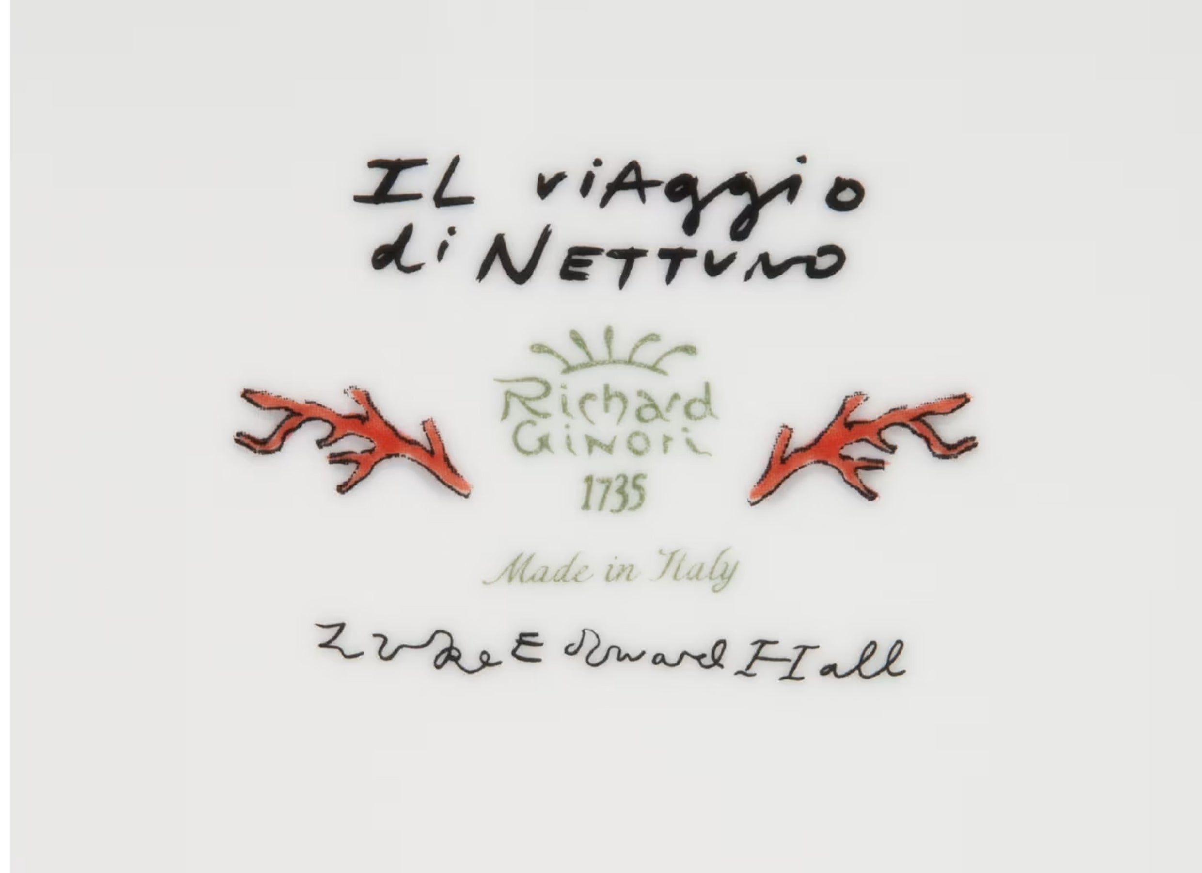 Il Viaggio di Nettuno Tea Set for Two Pine Green