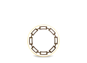 Catene Ebano Tea Saucer