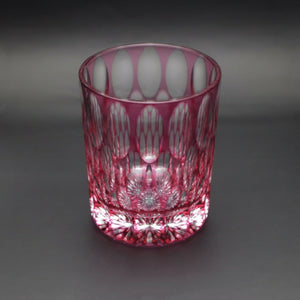 Temma Kiriko Ran Crystal Rock Glass Pink