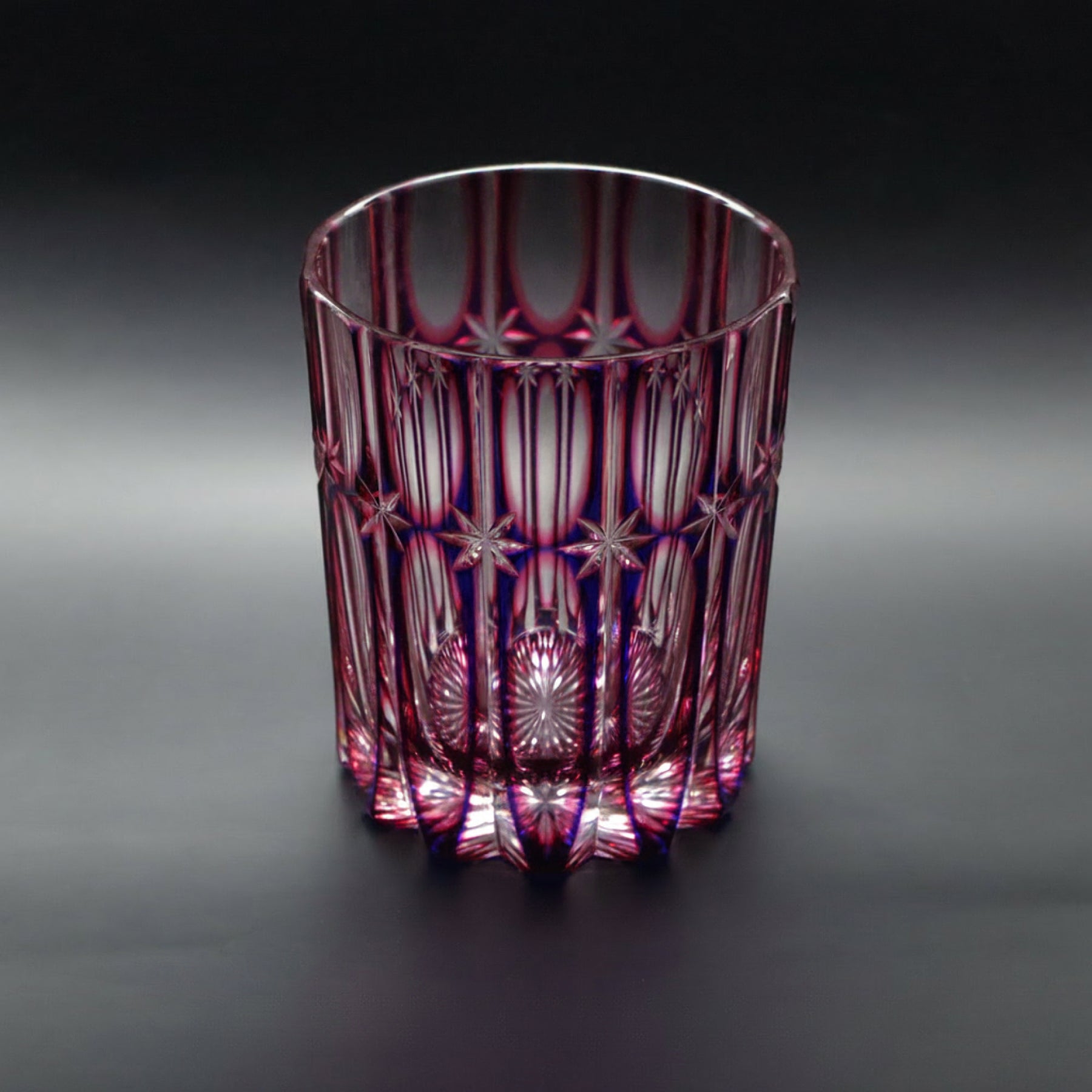 Temma Kiriko RYUSEI Duotone Crystal Rocks Glass Blue & Blue Pink