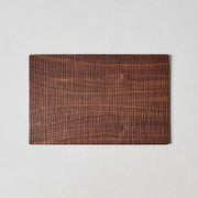 Sazanami Carved Rectangular Wood Tray 14" × 9"