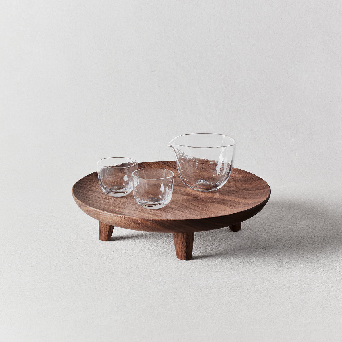 Zabon Footed Wood Tray 12"