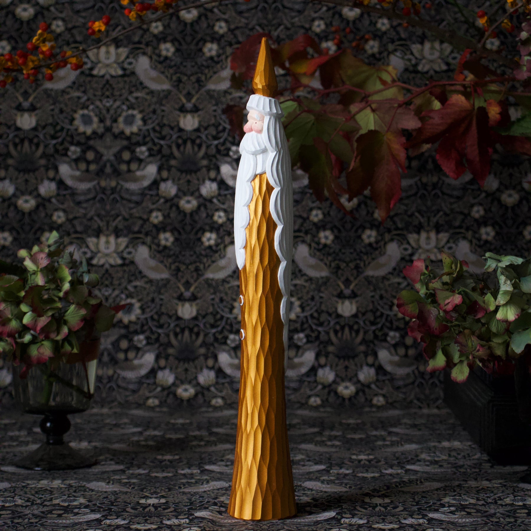 Tongari Santa | Hand-Carved Wooden Christmas Figure | ARJ Los Angeles