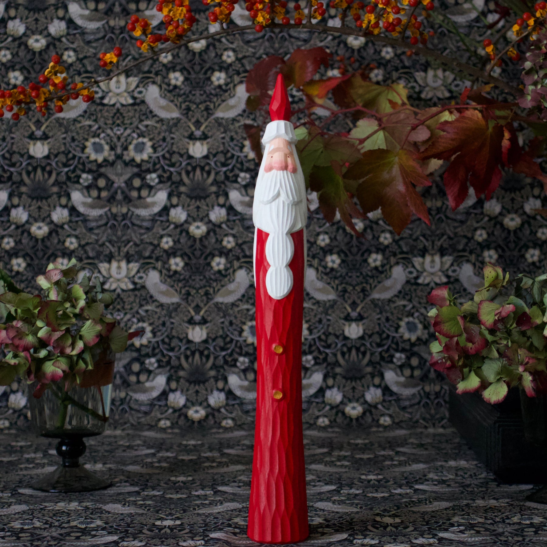 Tongari Santa | Hand-Carved Wooden Christmas Figure | ARJ Los Angeles