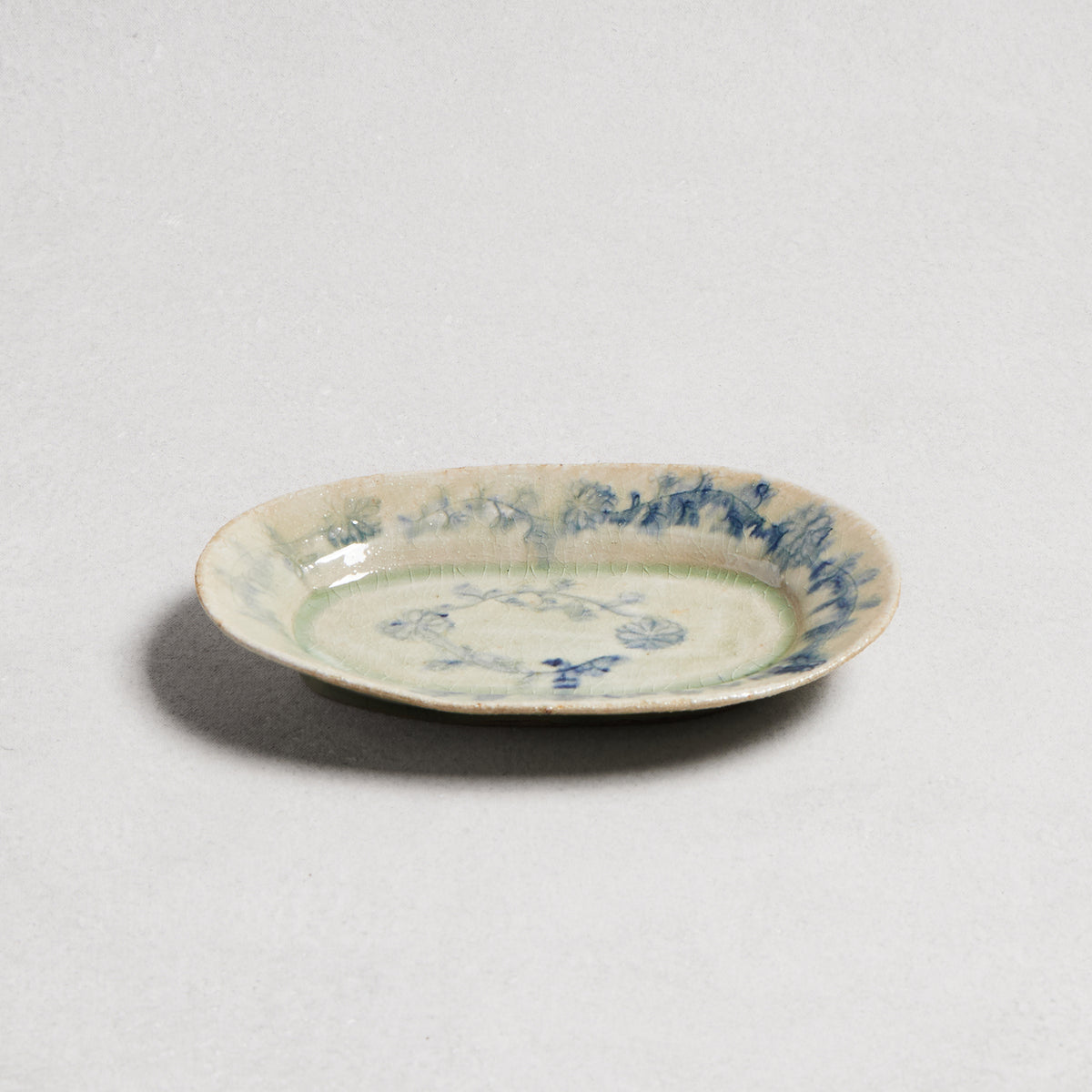 Tsubura Kagami Oval Plate 26-01