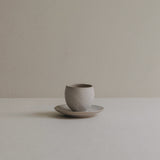 U Cup and Saucer S | Stone Beige