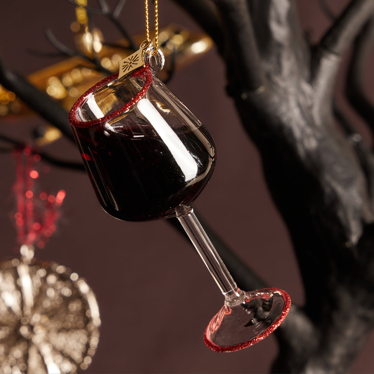 Red Wine Glass Classic Ornament