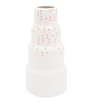 S&B Vase High Red Dots