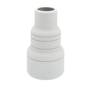 S&B Vase Low Silver Line