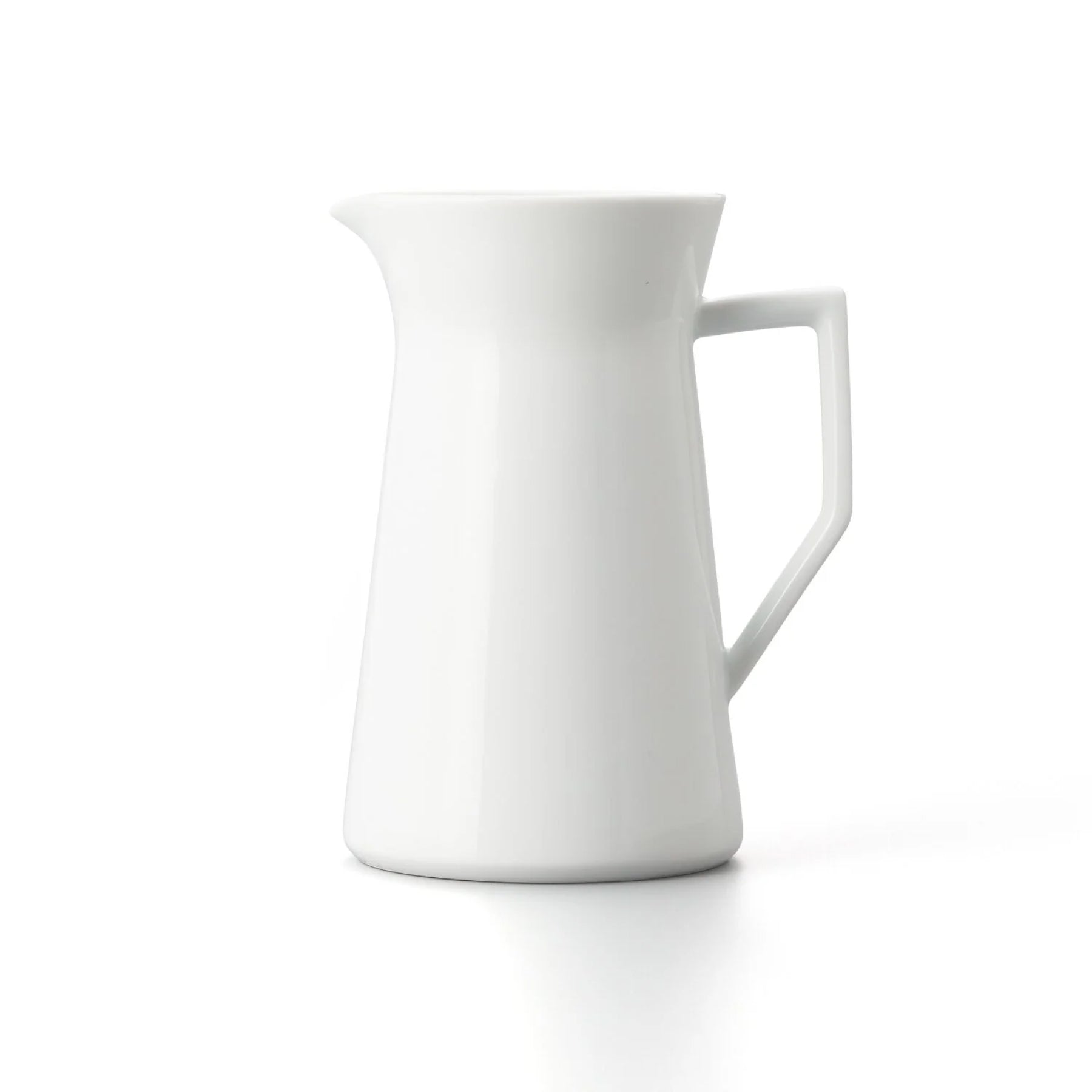Vase with handle - Glazed White