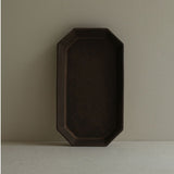 Wide Octagon Plate L | Copper Brown