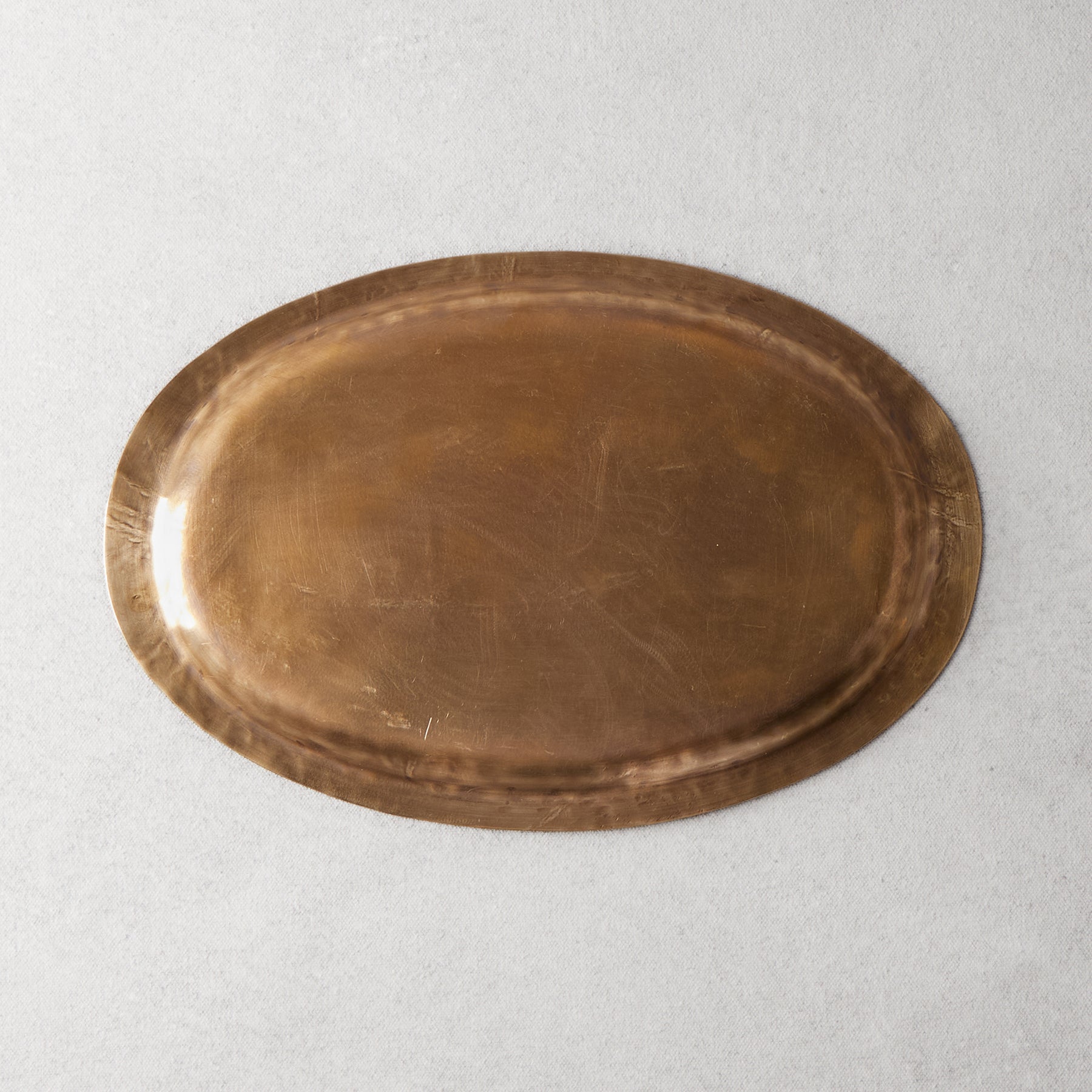 Yoshinori Nagashima Brass Oval Tray