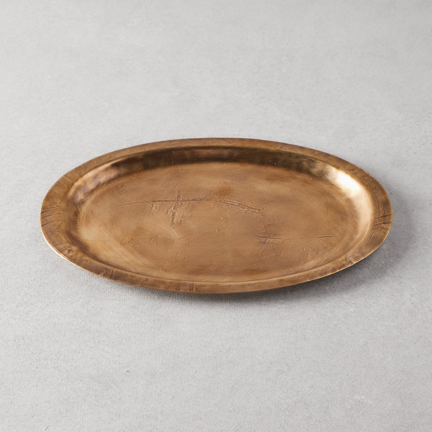 Yoshinori Nagashima Brass Oval Tray