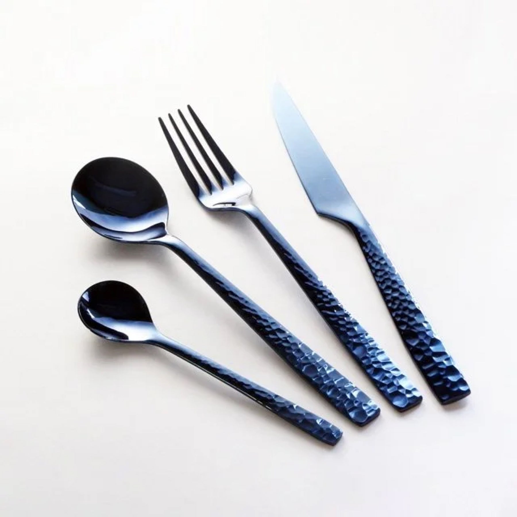 Yuen 4-Piece Flatware Set - Blue