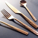 Yuen 4-Piece Flatware Set - Rose Gold