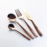 Yuen 4-Piece Flatware Set - Rose Gold