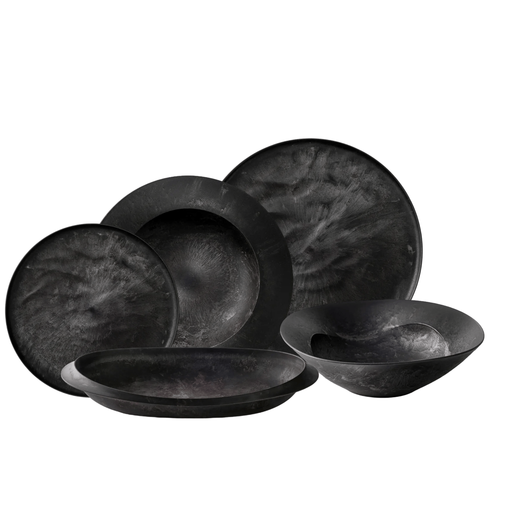 Cedar Bark Dinnerware Black