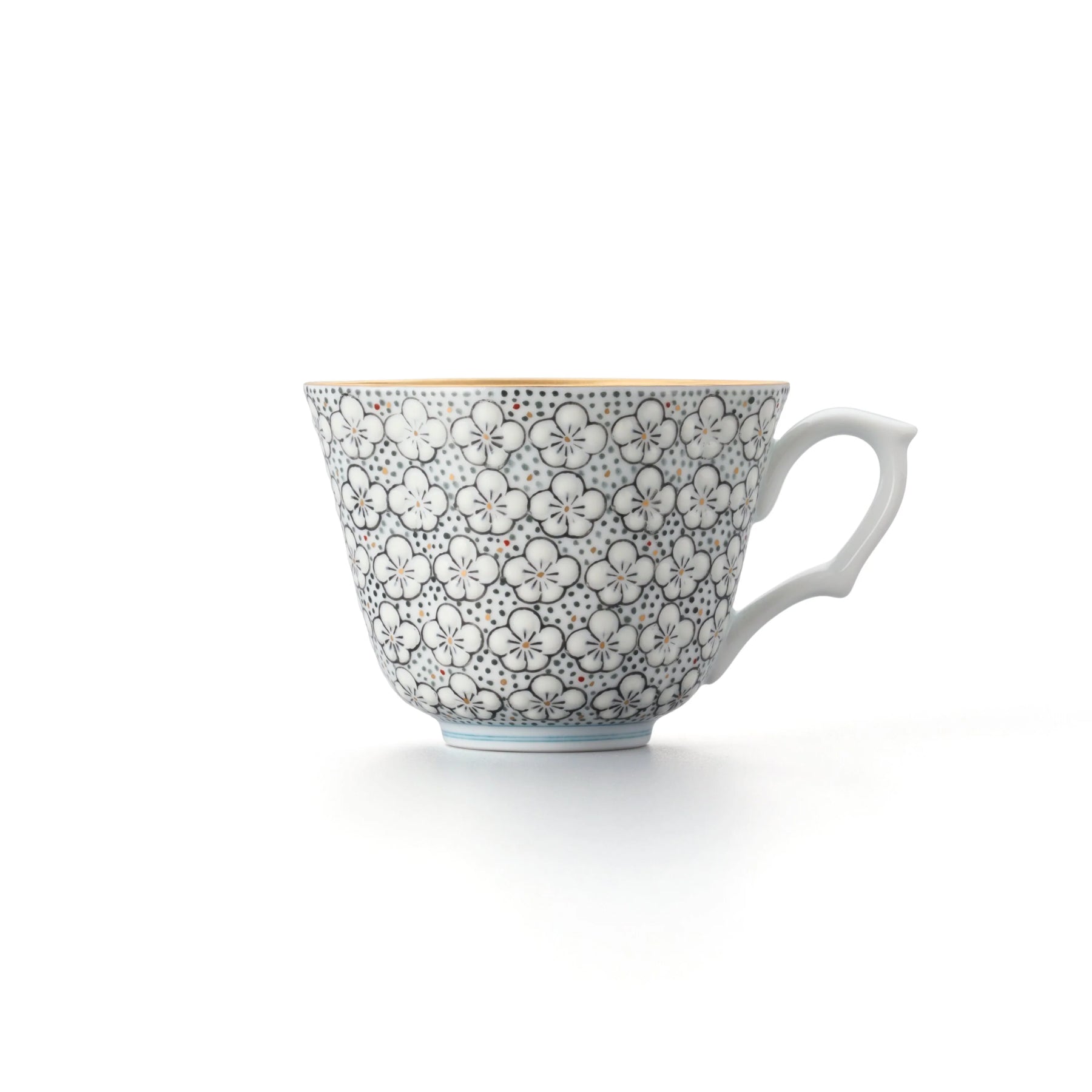 Umezume Mokko-Shaped Coffee Cup and Saucer