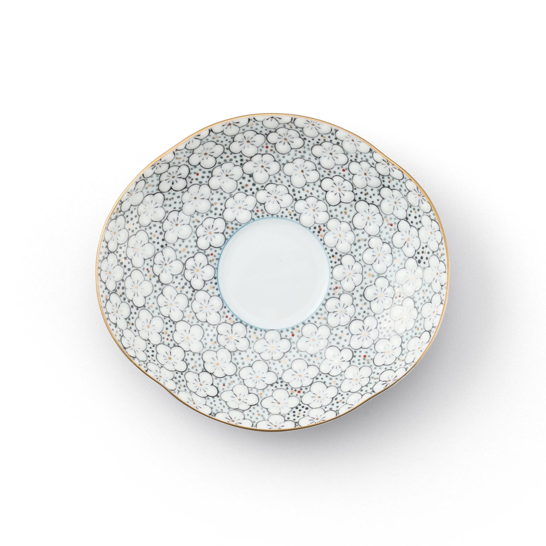 Umezume Mokko-Shaped Coffee Cup and Saucer