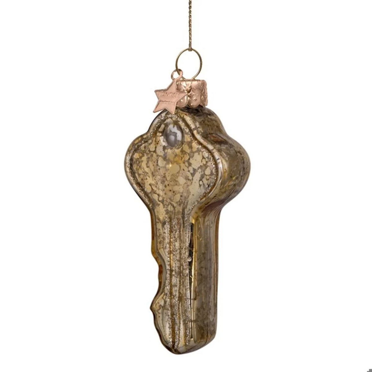 Gold Crackle Key Ornament