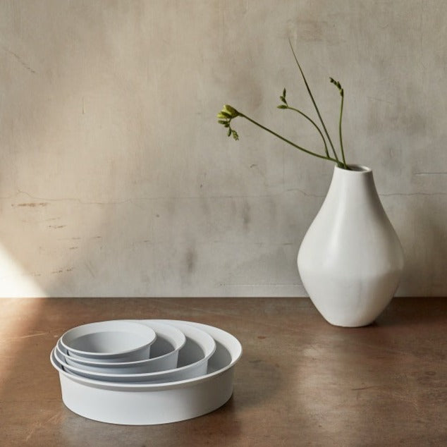 TY Round Bowl - Matte Gray