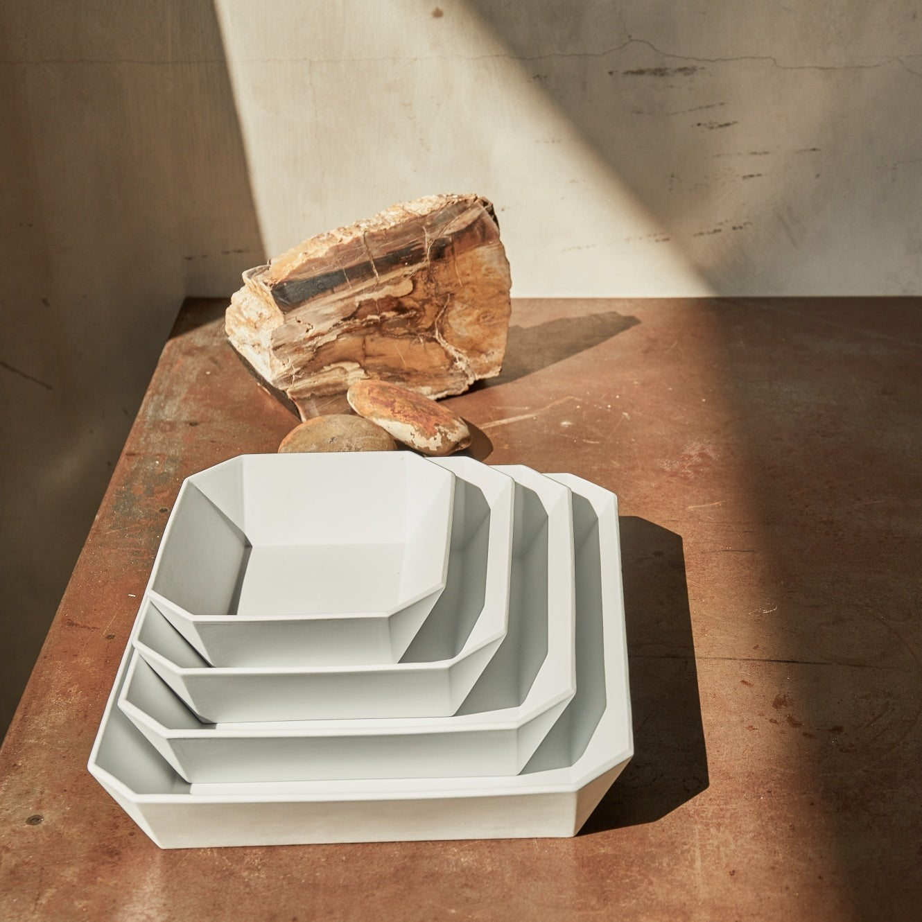 TY Square Bowl - Matte Gray