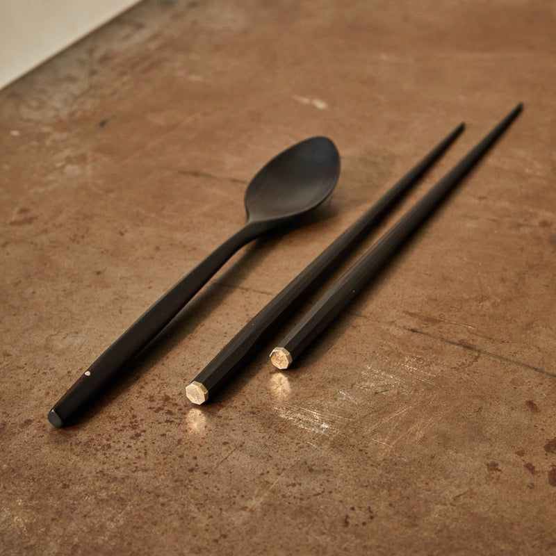 MUSO Chopsticks and Spoon Set (3 PCS) - Ebony