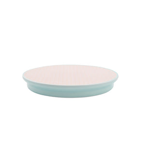 S&B Platter Blue & Orange Grid