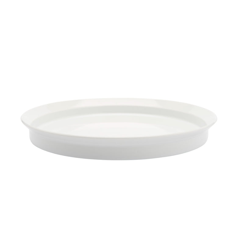 TY Round Deep Plate - Glazed White