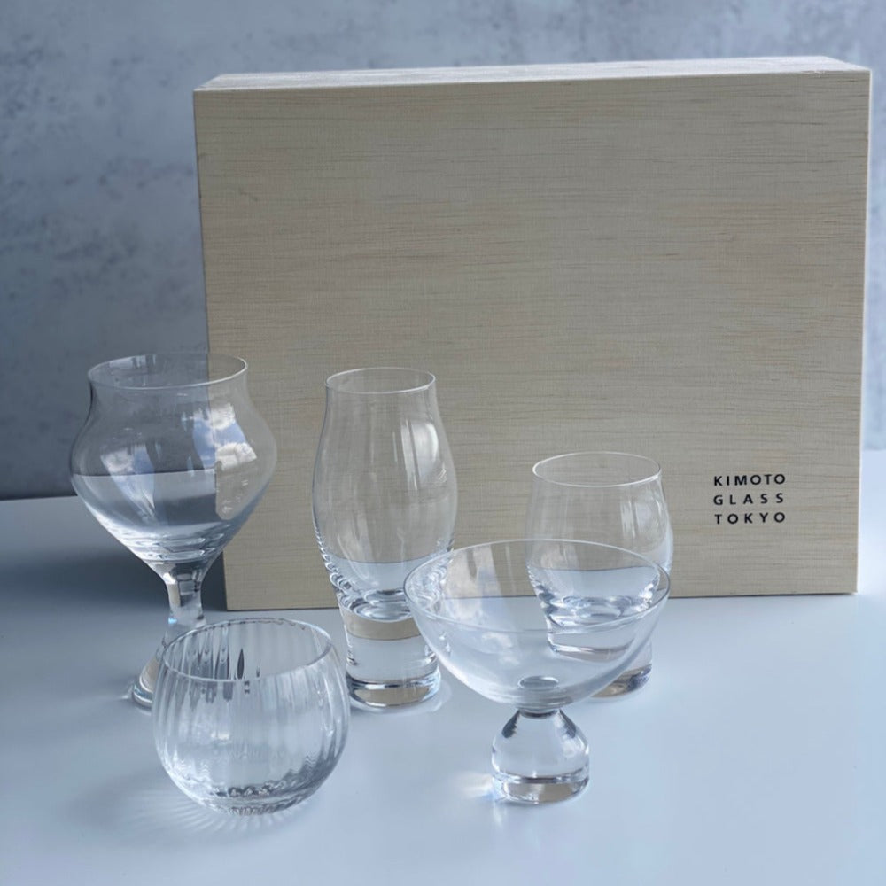 Kimoto Sake Glass 5PC Set