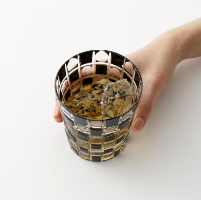 Edo Kiriko Check Pattern Cup